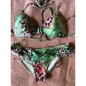 animal print bikini